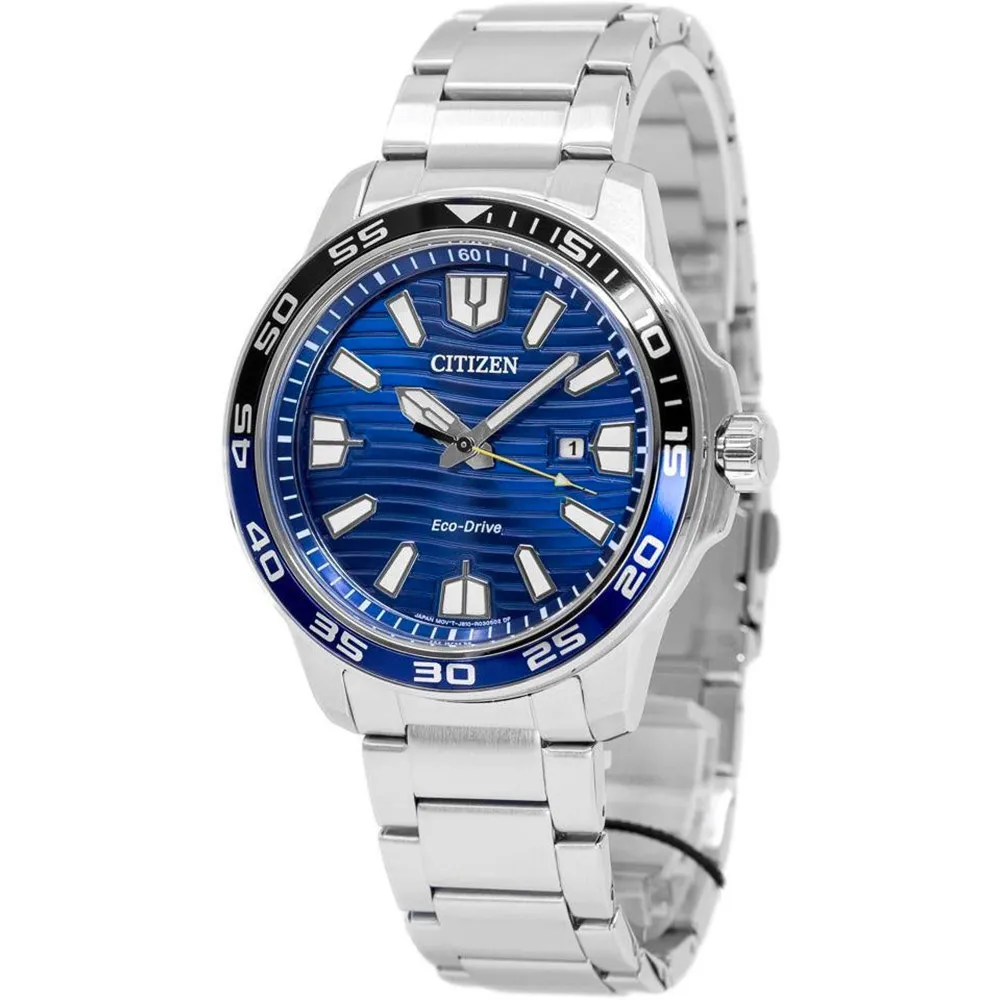 Orologio Uomo Citizen Eco-Drive AW1524-84E - Cronografo Solare In Acciaio, Cassa 46mm, Impermeabile 10 ATM