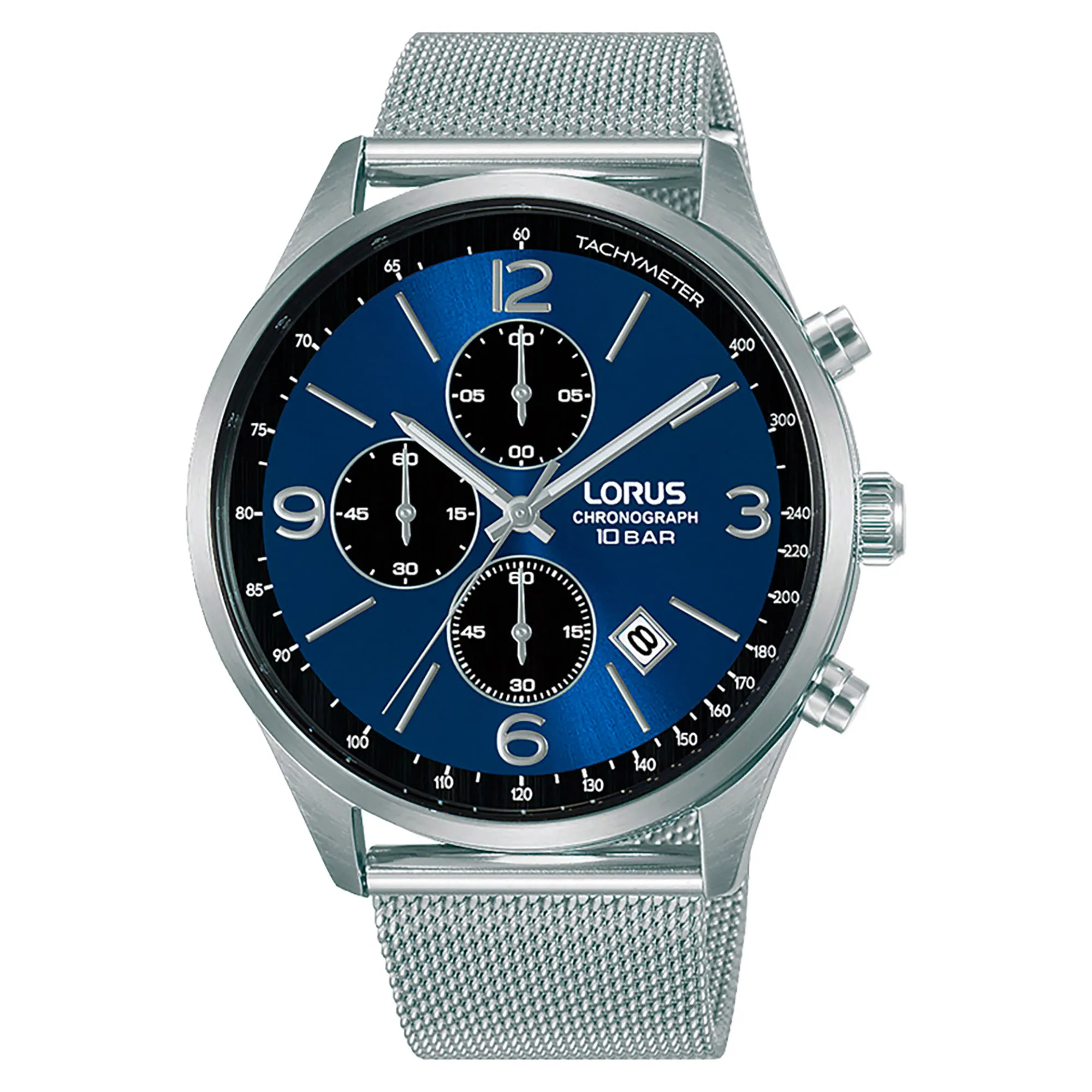 Lorus Watches Orologio Uomo RXN23DX9, Rivestimento In Palladio, Cinturino Metallico, Giorno-Data